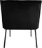 Kick Fauteuil Velvet Lola - Zwart