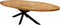 Kick Industrial eetkamertafel Dax ovaal - Mango - 240 cm
