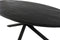 Kick Industrial eetkamertafel Dax ovaal - Zwart - 240 cm