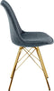 Kick Kuipstoel Jens Blauw - Goud Frame