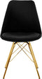 Kick Kuipstoel Jens Blauw - Goud Frame
