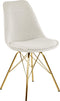 Kick Kuipstoel Jens Wit - Goud Frame
