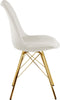 Kick Kuipstoel Jens Wit - Goud Frame