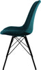 Kick kuipstoel Velvet - Blauw