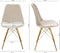 Kick Kuipstoel Velvet Champagne - Goud Frame