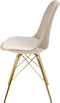 Kick Kuipstoel Velvet Champagne - Goud Frame