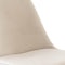 Kick kuipstoel Velvet champagne - zwart frame - set van 2
