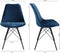 Kick kuipstoel Velvet - Donker Blauw