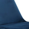Kick kuipstoel Velvet Donker Blauw - zwart frame | Set van 2