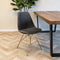 Kick Kuipstoel Velvet Donker Grijs - Goud Frame
