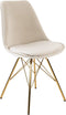 Kick Kuipstoel Velvet Donker Groen - Goud Frame