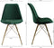 Kick Kuipstoel Velvet Donker Groen - Goud Frame