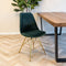 Kick Kuipstoel Velvet Donker Groen - Goud Frame
