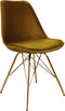 Kick Kuipstoel Velvet Goud - Goud Frame