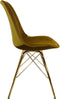 Kick Kuipstoel Velvet Goud - Goud Frame