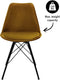 Kick kuipstoel Velvet - Goud