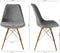 Kick Kuipstoel Velvet Grijs - Goud Frame