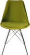 Kick Kuipstoel Velvet Groen - Chroom Frame