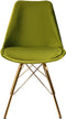 Kick Kuipstoel Velvet Groen - Goud Frame