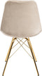 Kick Kuipstoel Velvet Groen - Goud Frame