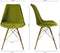 Kick Kuipstoel Velvet Groen - Goud Frame