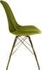 Kick Kuipstoel Velvet Groen - Goud Frame
