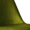 Kick kuipstoel Velvet groen - zwart frame - set van 4
