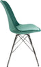 Kick Kuipstoel Velvet Mintgroen - Chroom Frame