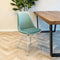 Kick Kuipstoel Velvet Mintgroen - Chroom Frame