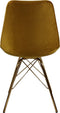 Kick Kuipstoel Velvet Mintgroen - Goud Frame