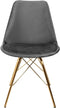Kick Kuipstoel Velvet Mintgroen - Goud Frame