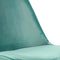Kick kuipstoel Velvet mintgroen - zwart frame - set van 2