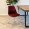 Kick Kuipstoel Velvet Rood - Chroom Frame
