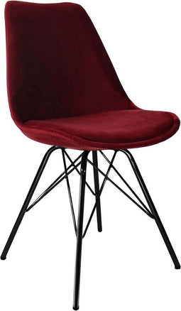 Kick kuipstoel Velvet - Rood
