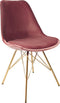 Kick Kuipstoel Velvet Roze - Goud Frame