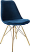 Kick Kuipstoel Velvet Roze - Goud Frame