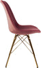 Kick Kuipstoel Velvet Roze - Goud Frame