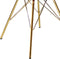 Kick Kuipstoel Velvet Roze - Goud Frame