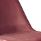 Kick kuipstoel Velvet roze - zwart frame - set van 4