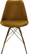 Kick Kuipstoel Velvet Taupe - Goud Frame