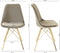Kick Kuipstoel Velvet Taupe - Goud Frame