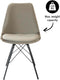 Kick kuipstoel Velvet - Taupe