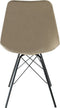 Kick kuipstoel Velvet - Taupe