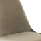Kick kuipstoel Velvet taupe - zwart frame - set van 6