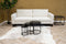 Kick Salontafel Marble Set van 3 Rond - Zwart
