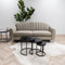 Kick Salontafel Marble Set van 3 Rond - Zwart