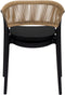 Kick tuinstoel Coco - zwart/beige