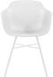 Kick Tuinstoel Indy Wit - Wit frame