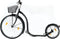 Kickbike step City G4 met mandje (zwart)