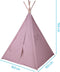 KidCollection Premium Tipitent - 103x103x160cm - Roze